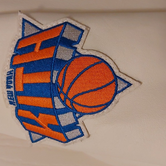NBA Kith and Knicks White SHEEPSKIN Leather Varsity Coaches Jacket RARE - Picture 4 of 17